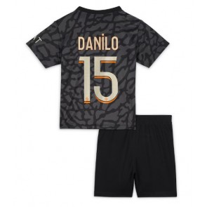 Maillot de foot Paris Saint-Germain Danilo Pereira #15 Troisième enfant 2023-24 Manches Courte (+ pantalon court)